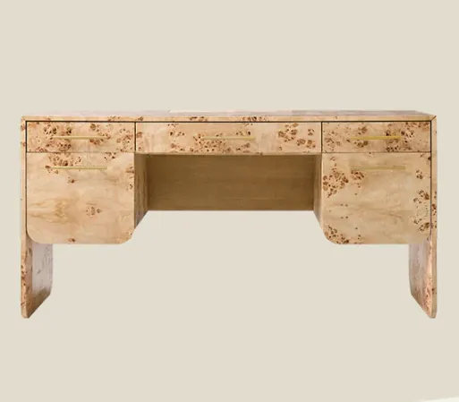 Burl Wood Desk 